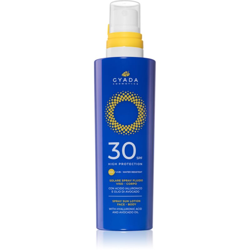 Gyada Cosmetics Solar High Protection ochranný krém na tvár a telo SPF 30 200 ml