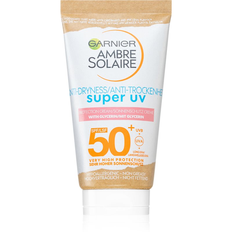 Garnier Ambre Solaire Sensitive Advanced opaľovacie mlieko na tvár SPF 50+ 50 ml