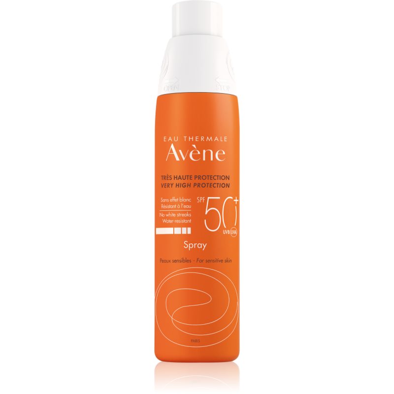 Avène Sun Sensitive ochranný sprej na opaľovanie SPF 50+ 200 ml